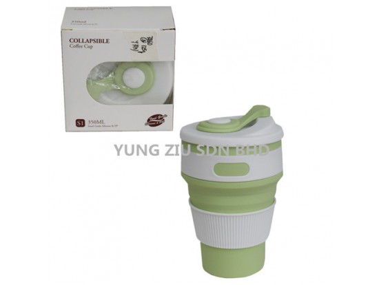 ZD001#350ML SILICONE CUP(COLLAPSIBLE)